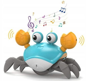 ОБРАЗОВАТЕЛЬНАЯ ИГРУШКА КРАБ С МУЗЫКОЙ ПООЩРЯЕТ КРУИНГОВУЮ ИГРУШКУ