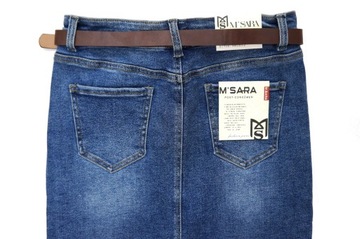 M.SARA МОДНАЯ, ГИБКАЯ ДЖИНСОВАЯ ЮБКА ДЛЯ ПОХУДЕНИЯ