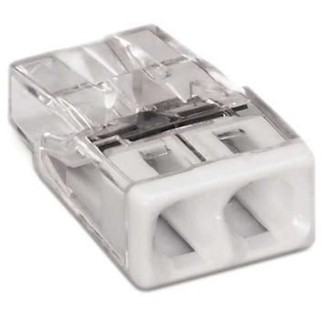 PŁASKA ZŁĄCZKA WAGO 2273-202 DRUT 2x0,5-2,5mm2 24A