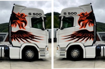 НАКЛЕЙКИ НАКЛЕЙКА SCANIA НОВАЯ МОДЕЛЬ ШАБЛОН 20 ПОЛИМЕР