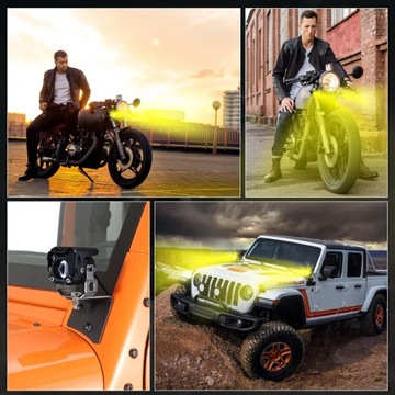 Мотоциклетные галогенные светодиодные фары со стробоскопом 9-30 В 6000LM XGETOP