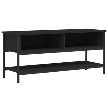 vidaXL Подставка под ТВ, черная, 100x35x45 см, материал дерево