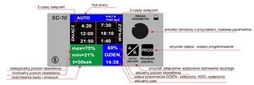 Sterownik oświetlenia LED kurników SC-10