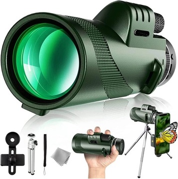 lunety teleskopowe Monocular Green 12x50 Monocular