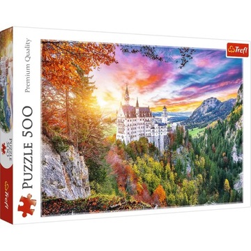 Puzzle Trefl 500 - Widok na zamek Neuschwanstein