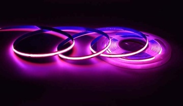 МОЩНАЯ светодиодная лента COB 1 МЕТР 12 В НЕОН РОЗОВАЯ ЛИНИЯ