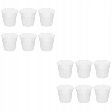 12 szt. Plastikowe doniczki z orchidei Mała