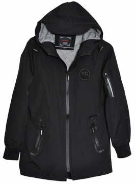 NEGRO Kurtka PARKA przejściowa WIOSNA/JESIEŃ czarna r 140