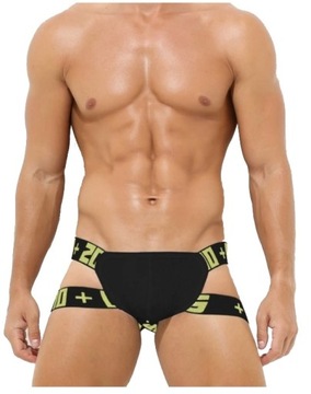 CZARNE JOCKSTRAPY GYM SZEROKA GUMA JOCKSTRAP XL