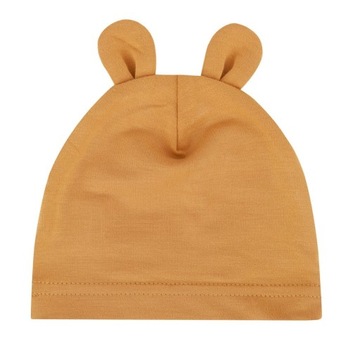 Bambusowa czapka 0-3 m Musztarda, Samiboo