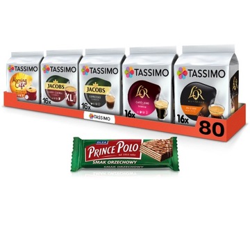 Kapsułki Tassimo BigPack kaw czarnych, espresso, 80 kapsułek