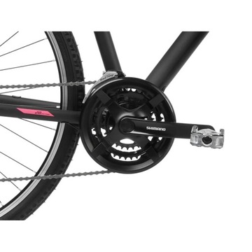 Кроссовый велосипед Romet Orkan 3 D Lite, черно-розовый L 2023 г.