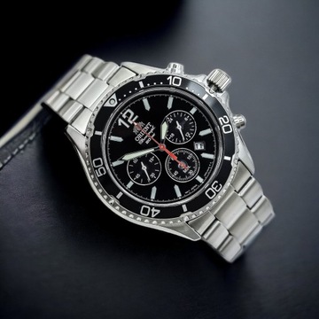 Zegarek Męski Orient Sports Solar Chronograph RA-TX0202B10B + BOX