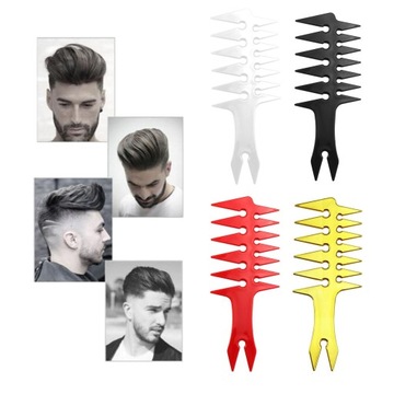Мужская масляная расческа, большая расческа для укладки волос, черная