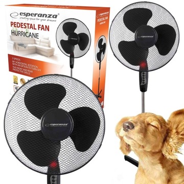 STOJACY WIATRAK PODŁOGOWY DO DOMU CICHY WENTYLATOR