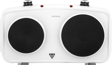 ЧУГУННАЯ ТУРИСТИЧЕСКАЯ ПЛИТА С ДВУМЯ КОНФОРМАМИ SENCOR 2500W БЕЛАЯ SCP 2271WH