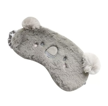 Opaska maska do spania na oczy do samolotu na gumce miś koala futerko