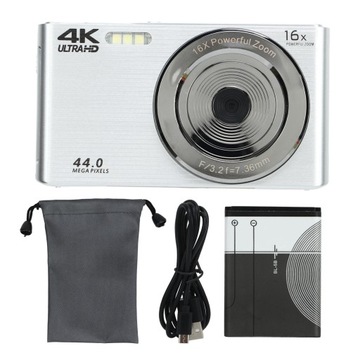4K 16X 44MP HD Digital Zoom Camera for Photography