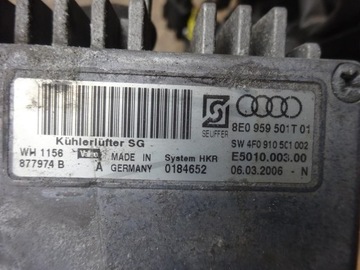 AUDI A4 B7 2.0 TDI МОДУЛЬ ВЕНТИЛЯТОРА РАДИАТОРА 8E0121205AE 8E0959501T