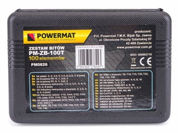 Набор бит Powermat PM-ZB-100