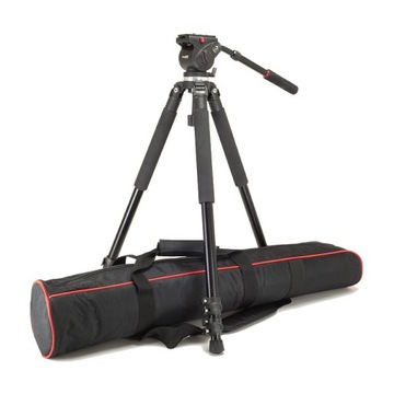 Statyw wideo na plener głowica olejowa + torba