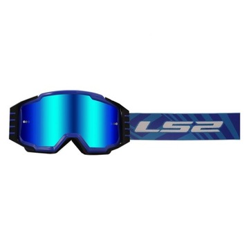 Goggles Cross Enduro Motocross ATV LS2 Charger Pro Blue 2 Fast + Terrapets