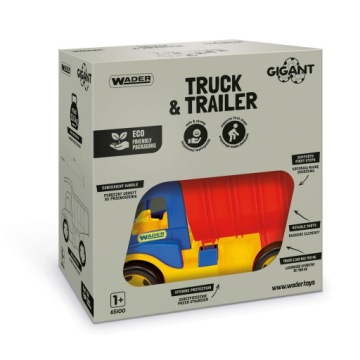 САМОСВАЛ + ПРИЦЕП 110см ВЕЙДЕР 65100 НАБОР БУТИКОВ