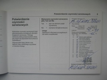 Сервисная книжка OPEL 07/2013 PL Сервисная служба OPEL PL