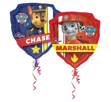 Balon foliowy Chase i Marshall Psi Patrol duży