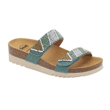 SCHOLL ZAFIRAH MED klapki medyczne damskie denim