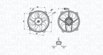 MAGNETI MARELLI VENTILÁTOR CHLADIČŮ 069422708010