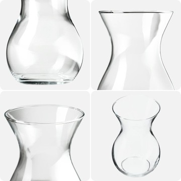 СТЕКЛЯННАЯ ВАЗА ДЛЯ ЦВЕТОВ ВЫСОКОЙ 18 СМ ВАМП