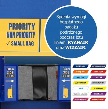 PETERSON plecak bagaż podręczny RYANAIR 40x20x25