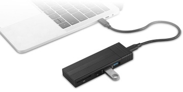 Корпус для диска M.2 NVME SSD 2в1 с USB 3.2 gen2 HUB + SD-кардридер