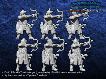 Archers on Foot - 10x - Łucznicy