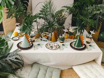 Pudełka na popcorn Dinozaury 6szt Urodziny