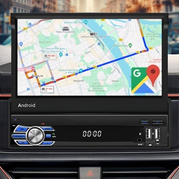АВТОМОБИЛЬНЫЙ РАДИО 1 DIN ANDROID 13 GPS USB WIFI 2 ГБ ОЗУ ЗЕРКАЛО LINK