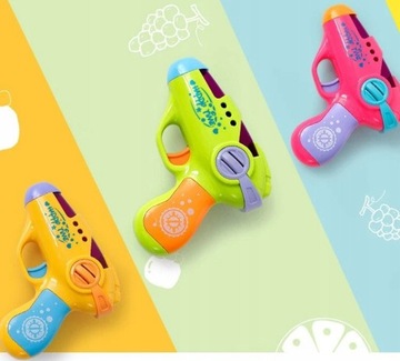 PISTOLET NA BATERIE DLA DZIECI DŹWIĘK ŚWIATŁO RÓŻNE KOLORY