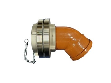 Быстроразъёмный соединитель для септика 110 с коленом 45 градусов НОВИНКА