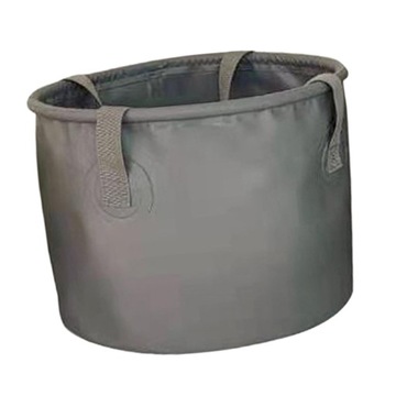 Collapsible Bucket Multipurpose Water Container for Gray 20L 32cmx15cm