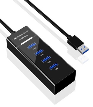 Разветвитель USB HUB КАБЕЛЬНЫЙ РАЗДЕЛИТЕЛЬ НА 4 ПОРТА USB 3.0 5 Гбит/с для компьютера