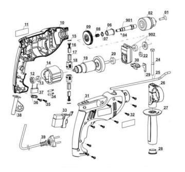 Спеченный подшипник Einhell BT-ID 1000 E SBM 1000 E