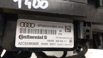 AUDI A3 8P PANEL VENTILACE KLIMATIZACE 8P0820043BM