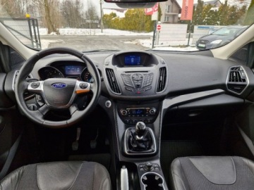 Ford Kuga II SUV 2.0 Duratorq TDCi 163KM 2013 Ford Kuga Sliczna biala Titanium 2.0 TDCI 163KM Naped 4x4 200tys km orygin, zdjęcie 27