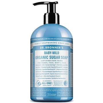 DR. BRONNER'S ORGANIC SUGAR SOAP BABY-MILD 355 ML