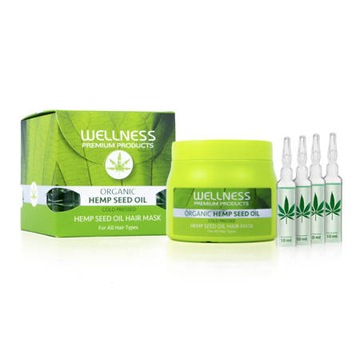 MASKA DO WŁOSÓW WELLNESS 500ML + 4X10ML