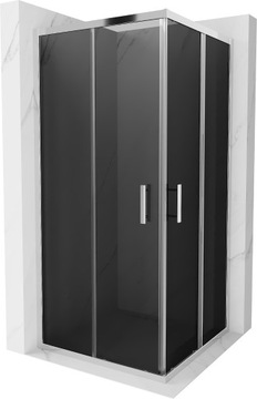 MEXEN RIO KABINA PRYSZNICOWA GRAFIT 90 x 90 CM CHROM