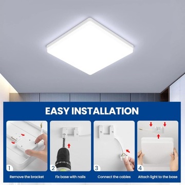 Easy Eagle LED LED Light 48W, 4800LM, 6500K 18cm