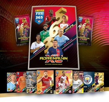 PANINI FIFA 365 2024, блистер, 36 футбольных карточек, 2 LIMITED + МОНЕТА для альбома