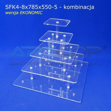 Тарелка из оргстекла на 100 порций, Торты, Печенье